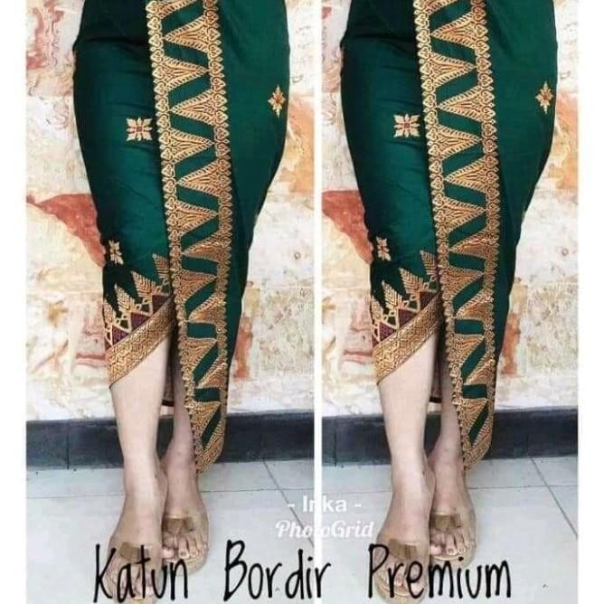PAKAIAN ADAT BALI BAWAHAN KAIN BALI SONGKET BORDIR MOTIF KHAS BALI