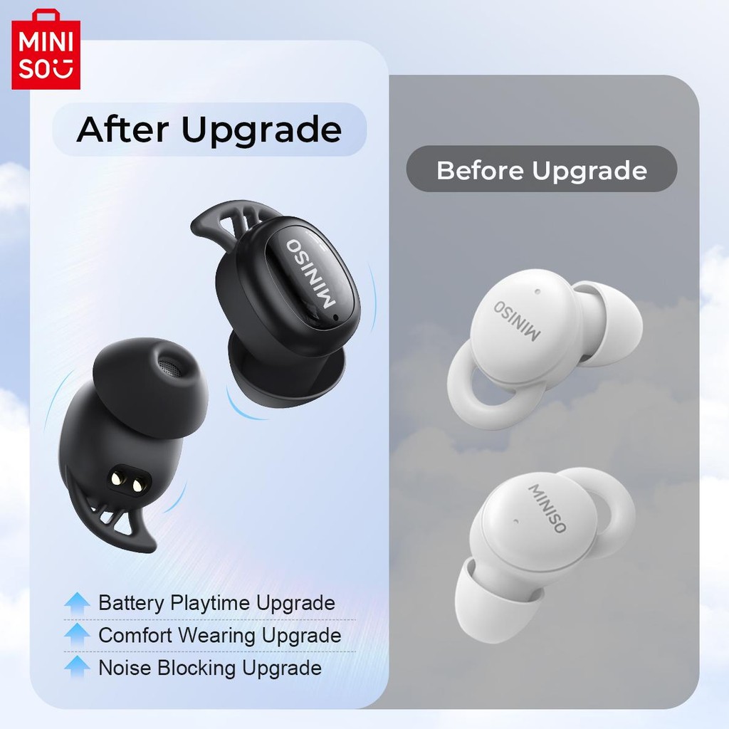 MINISO X16 TRUE WIRELESS BLUETOOTH HEADSET V5.4 TWS SLEEPING HEADSET MINI EARBUDS EARPHONE