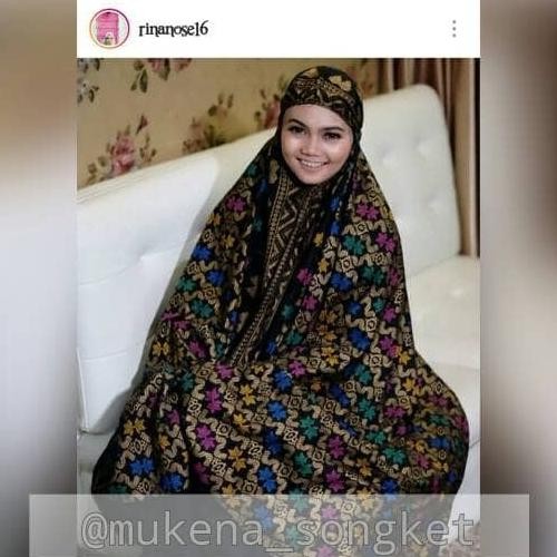MUKENA SONGKET BALI YENS PERSIA YENS HITAM / BLACK