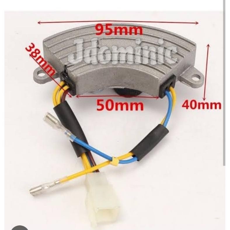 AVR genset 2000 2500 3000 3500 watt 2K 3K VA jenset oval opal bulan sabit lengkung cover aluminium m