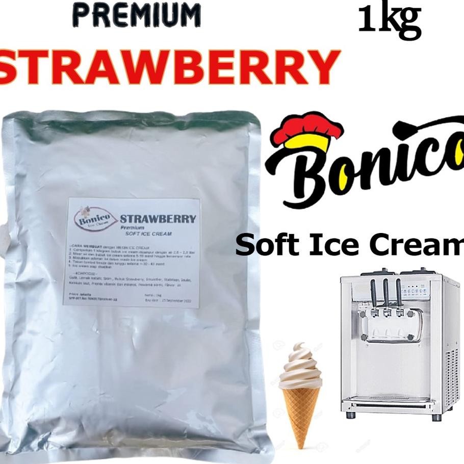 

Bonico Trawberry Oft Ice Cream Powder 1G Reto Bubu E Rim Mein Trawbery Cone Frizco