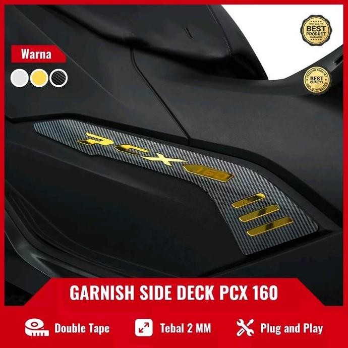 Laris!! Aksessoris Garnish Body Samping Pcx 160 1 Set Kanan Kiri Garnish Side Deck Pad Pcx 160