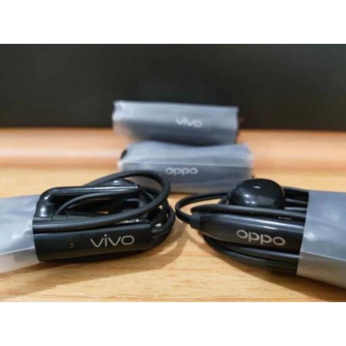 ( 4PCS ) HANDSFREE / HEADSET EARPHONE UNIVERSAL OPPO / SAMSUNG / VIVO / REALME / XIAOMI REDMI NON PA