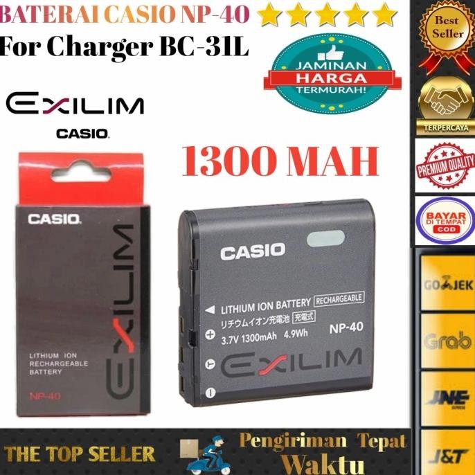 BEST BATERAI CASIO NP40 BATTERY CASIO EXELLIM NP-40