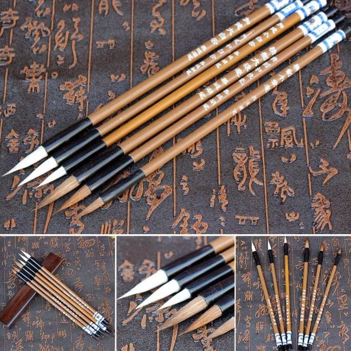 

Kuas Kaligrafi Calligraphy Brush Pen Kuas Lukis 1 set isi 3 pcs by Radhiant official
