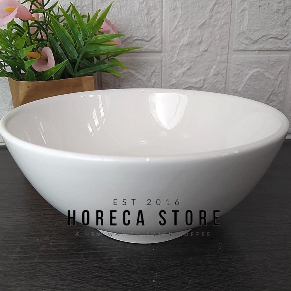 Terbaru Mangkok Keramik Putih 7 Inch - Bowl Keramik 17Cm