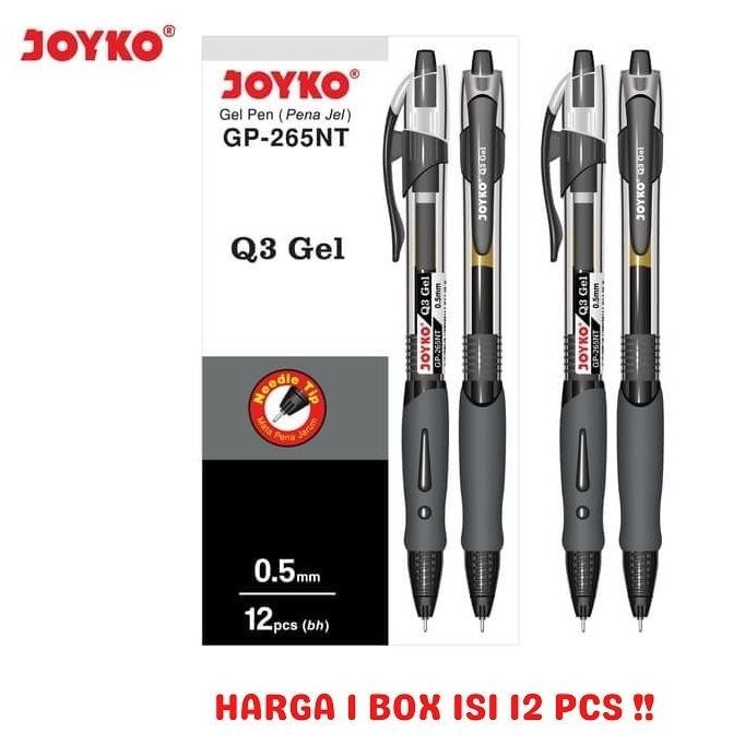 

Gel Pen / Pulpen Joyko GP-265NT / Black / Q3 Gel / 0.5 mm / 1BOX 12PCS by Radhiant official