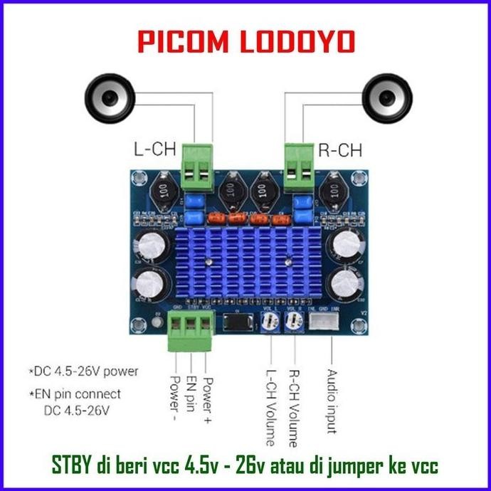 Audio Amplifier Class D Tpa3116D2 Tpa3116 120W X 2 Hi Power Amplifier Original