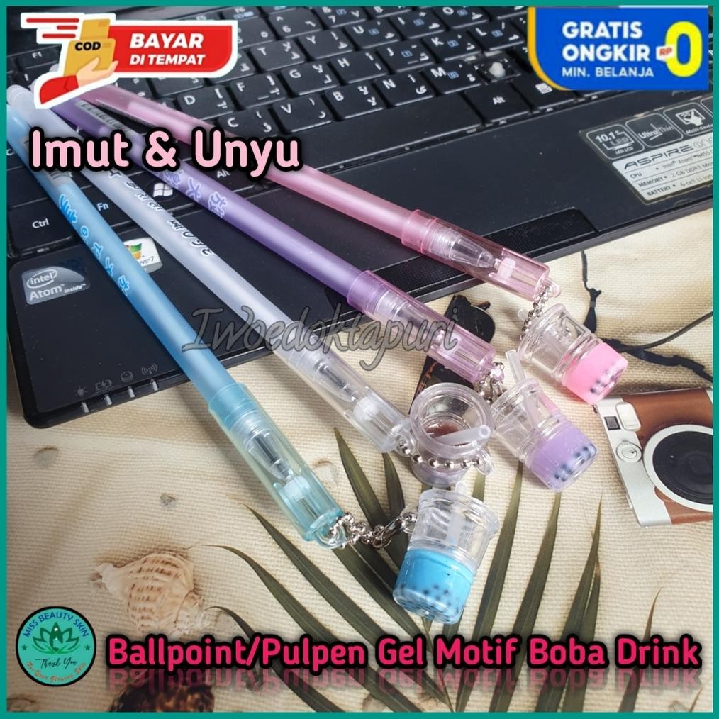 

df-8 fgh-56 Pulpen Karakter Gantungan Boba Drinks Warna Warni Ballpoint Bulpen Unik Karakter Lucu Korea Import Viral Harga Grosir Promo Murah Bisa Cod Hemat Original