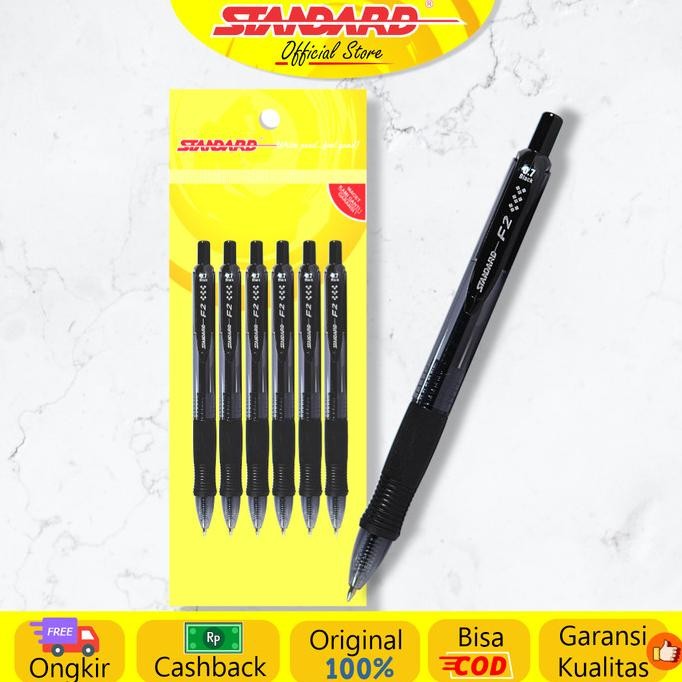 

[COD-XTRA Ongkir] Standard - Pulpen F2 0.7 ( Alat Tulis / Pen / Ballpoint / Pena )