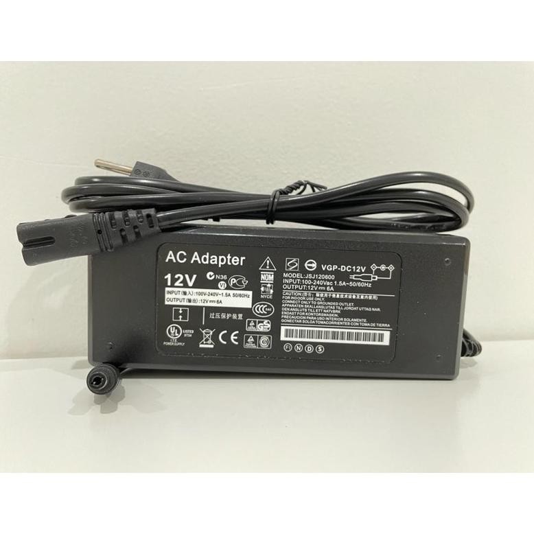 Adaptor 12V 6A / Power Supply DC 12 Volt 6 Ampere