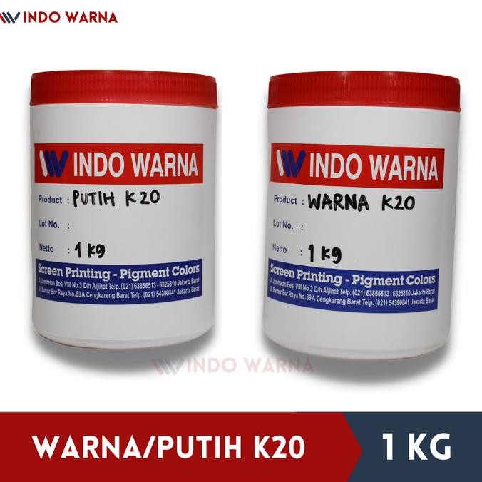 

Cat Sablon / Pasta Sablon Rubber - WARNA/WHITE K20 by Radhiant official