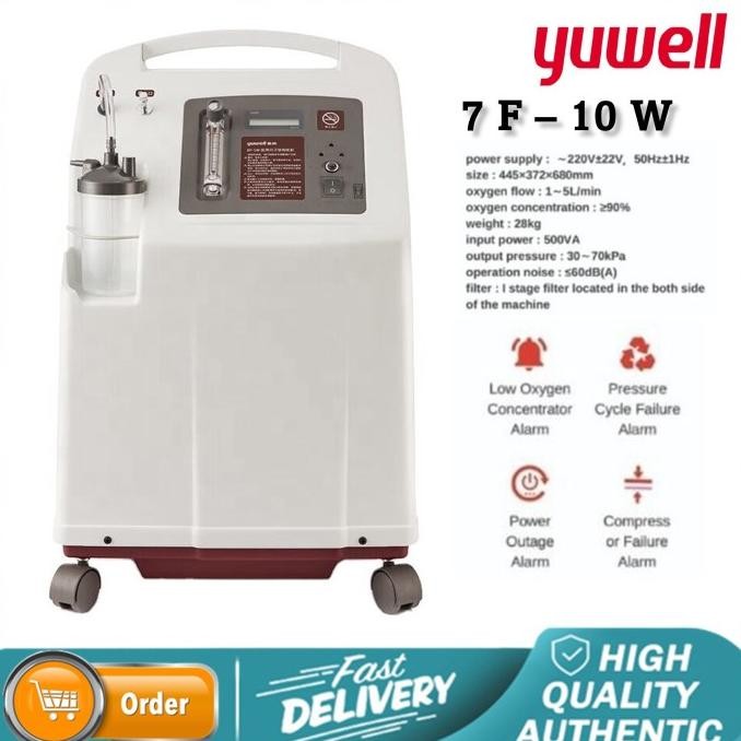 OXYGEN CONCENTRATOR YUWELL 7F 10L, STANDAR MEDIS DAN ICU HHORTENSIS ORIGINAL DAN TERPERCAYA