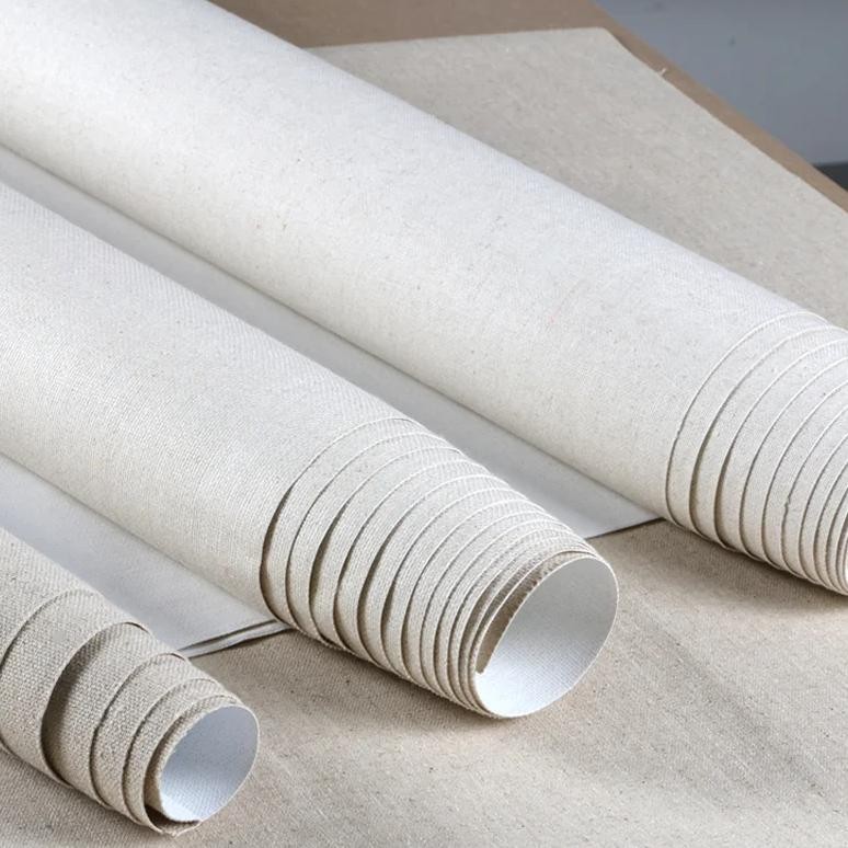 

Linen Canvas Professional Oil Painting Pure Cotton Canvas Acrylic Paint Art Supplies For Artist 1M One Roll Fast Shipping