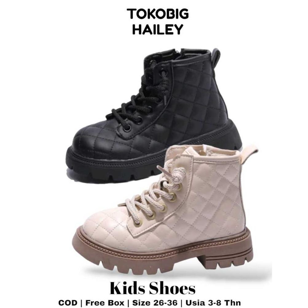 [Tokobig] Import Shoes Hailey Sepatu Anak Sepatu Boot Sepatu Anak Perempuan Import Ukuran 26-36 Usia