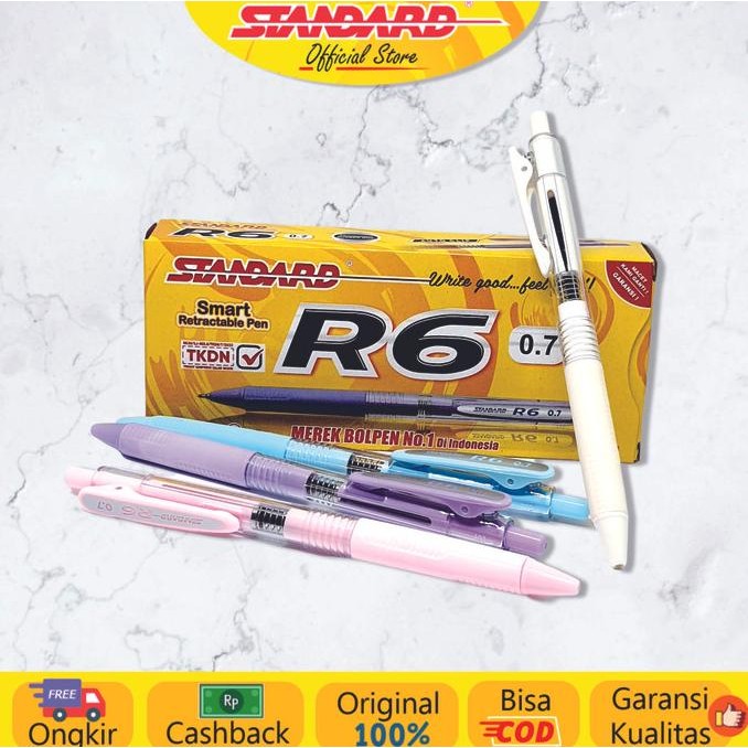 STANDARD PEN R6 BLACK / 12 PCS