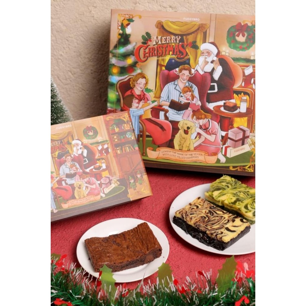 

Promo Fudgybro Small Box Christmas 2024- Fudgy Brownie Hampers Sameday/Instan