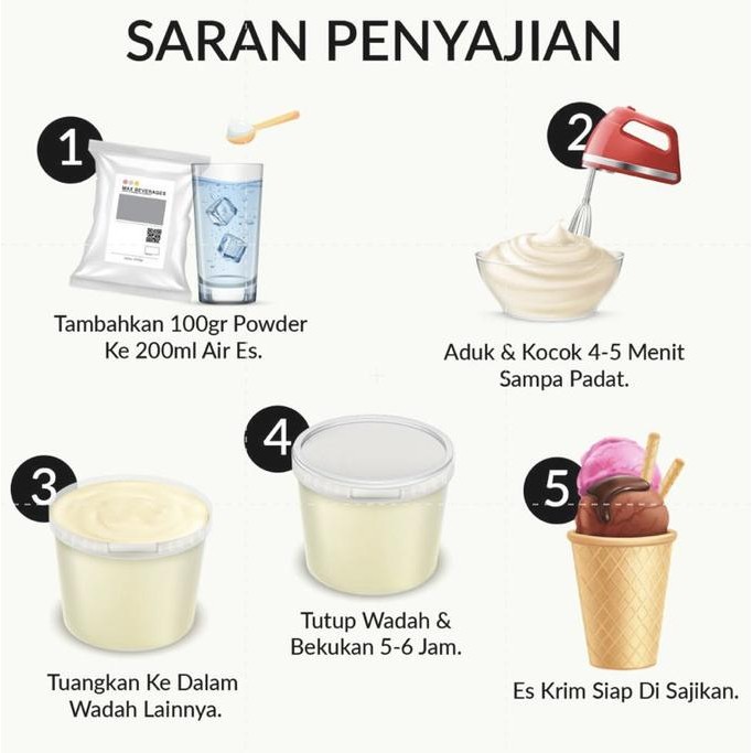 

Sale [1Kg] Bubuk Es Krim / Premix Ice Cream / Hard Ice Cream Premix