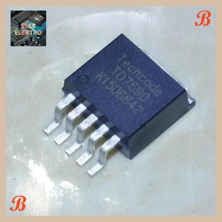 [SRE] TD7590 To-263-5 Techcode TD 7590 IC PWM Buck DC Converter 36V 5A 240KHz Monolithic Step Down