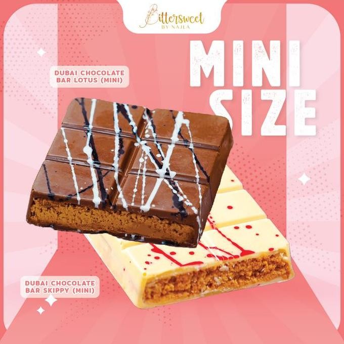 

Promo ( Bundle ) 2 Mini Dubai Chocolate Bar ( Lotus + Skippy ) [ Best Deal ]