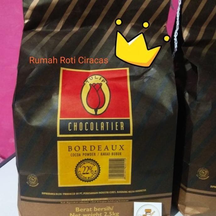 

TERSEDIA TULIP BORDEAUX 100GR COCOA POWDER COKLAT BUBUK REPACK 22% CHOCOLATE