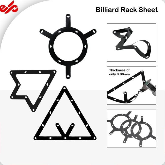 Terlaris Magic Turtle Ball Rack Sheet Billiard Pro Segitiga Billiard Bola Rapat - LilTriangle, Satua