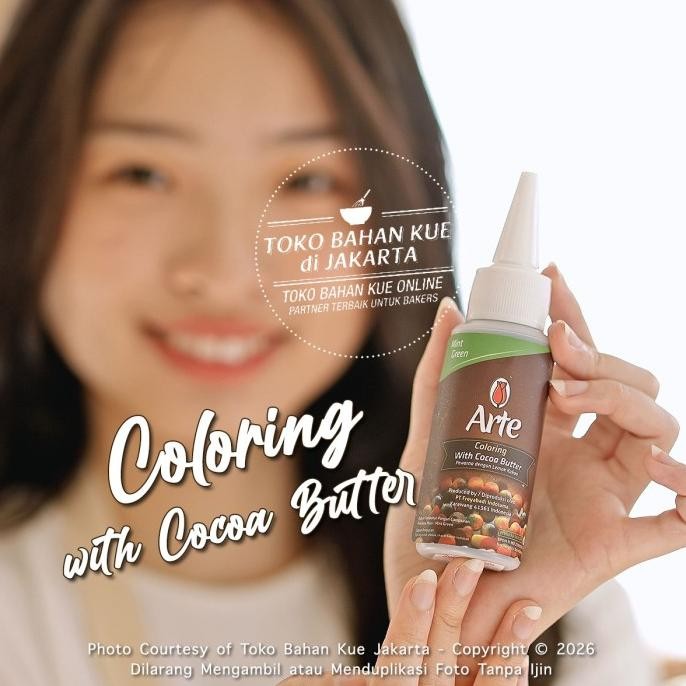 

TERSEDIA Tulip ARTE Chocolate Coloring MINT GREEN Cocoa Butter Pewarna HIJAU