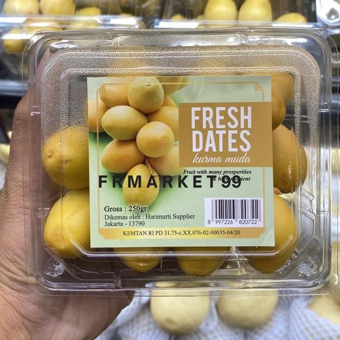 

Murah Kurma Yellow Fresh Dates / Kurma Kuning Fresh / Kurma Muda / 250 Grm