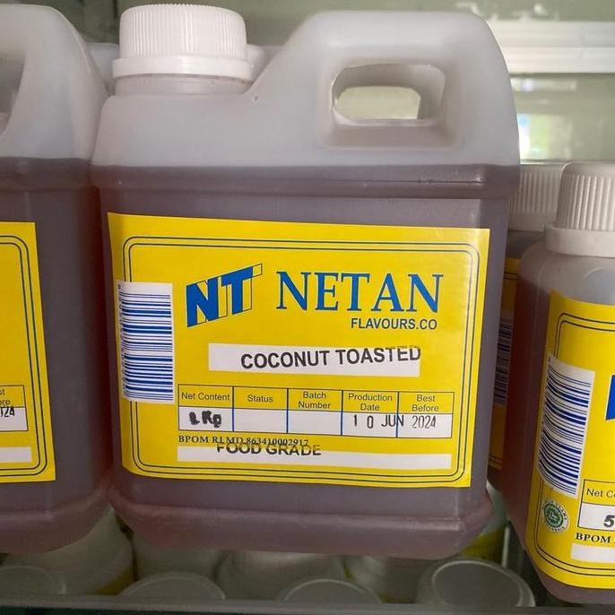 

TERSEDIA NETAN COCONUT TOASTED 1 KG ( VANILI CAIR MARTABAK ) aroma kelapa panggang