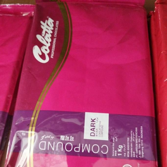 

TERSEDIA Colatta dark Compound 1 kg cokelat batang