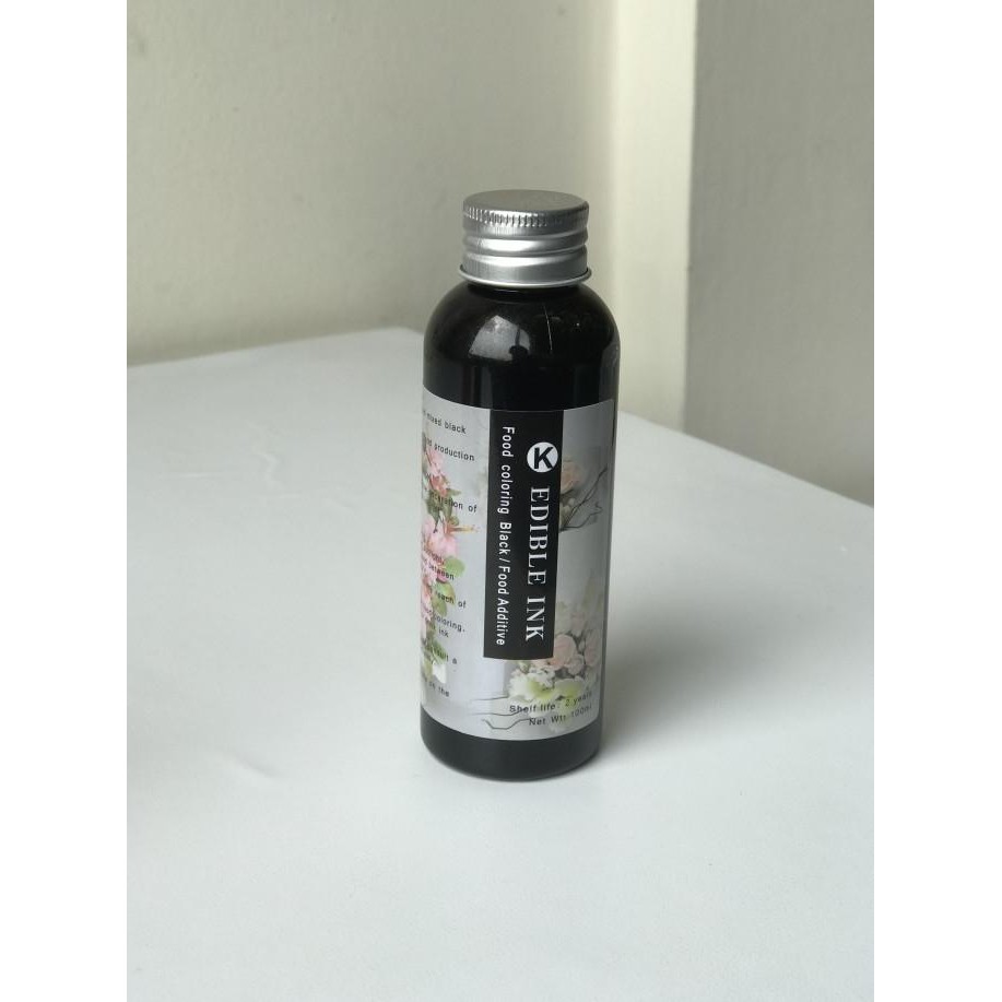 

TERSEDIA EDIBLE INK / TINTA EDIBLE / EDIBLE PRINTER / 1 BOTOL WARNA BLACK 100ml