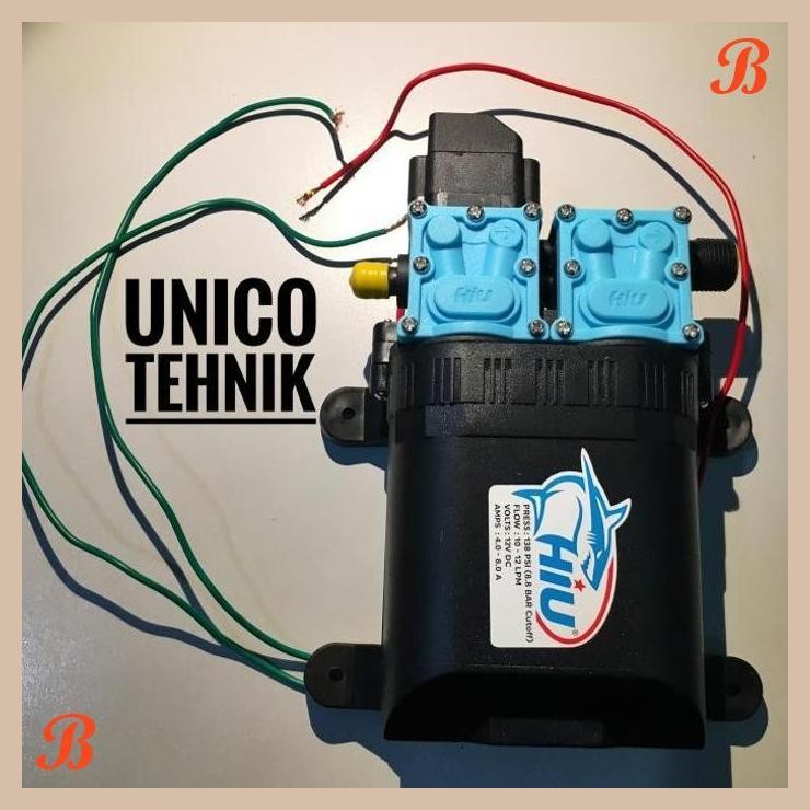 [SPP] PUMP DC HIU DUA DINAMO 12V 8A SERBAGUNA / POMPA DC DUAL ENGINE HIU 138