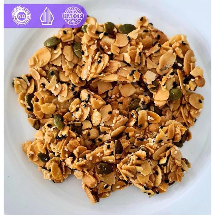 

Sale Crispy Mixed Nuts Kue Kering Premium Misol Kemasan Toples Bulat