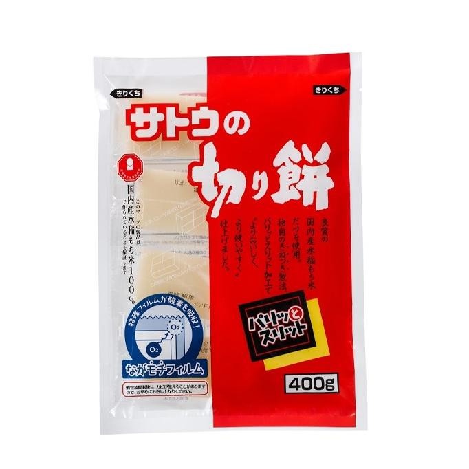 

Grosir Sato Tsukitate Kirimochi Paritto Slit / Kue Mochi 400 Gram