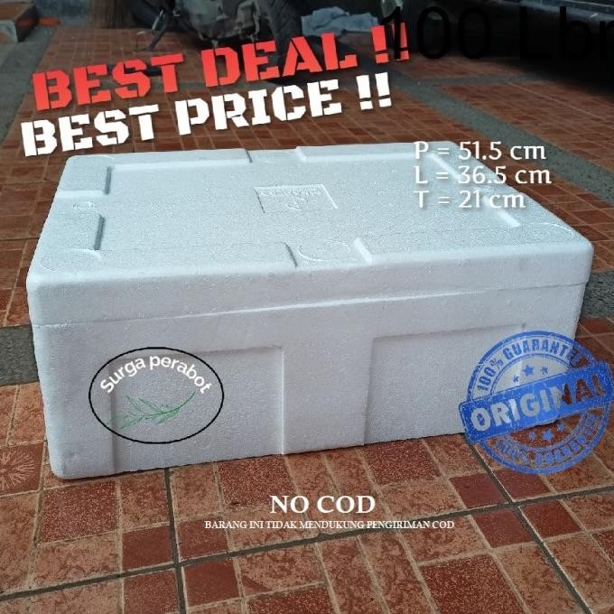 

Sterofoam Box Udang 51.5 X 36.5 X 21 Styrofoam Ikan Sterofom Makanan Best Seller