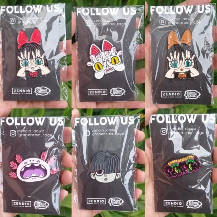 new  GRAPE BRAIN LIMITED PIN BADGE GOODS murah