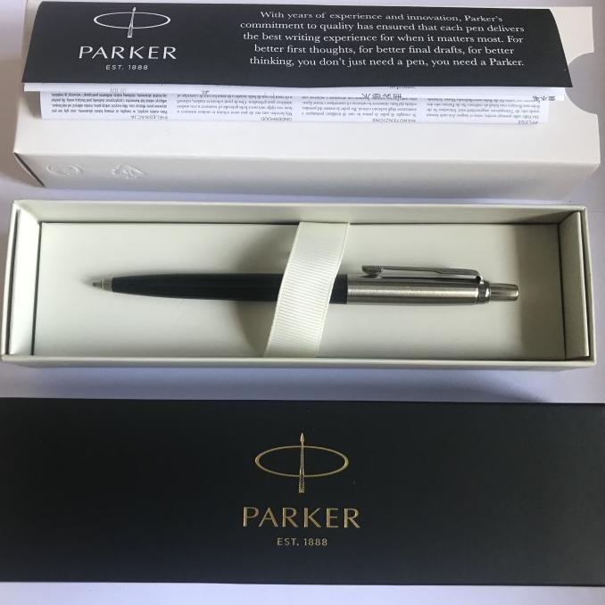 

BEBAS ONGKIR - Pulpen Parker Jotter SPC Ballpoint Black Crome Trim