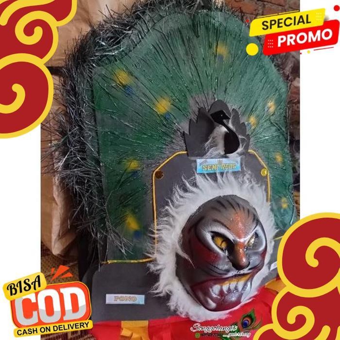 terbaik "topeng reog ponorogo asli: reog mini anak dari bahan spon