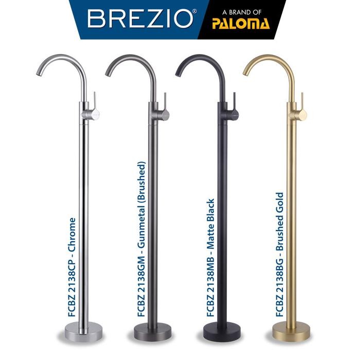 Baru BREZIO Keran Wastafel Freestanding Floor Standing Pedestal Cuci Tangan Kran Air Panas Dingin Be