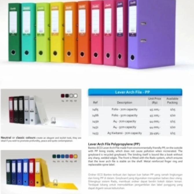 

odner A4 plastik bantex 1450/7cm murah