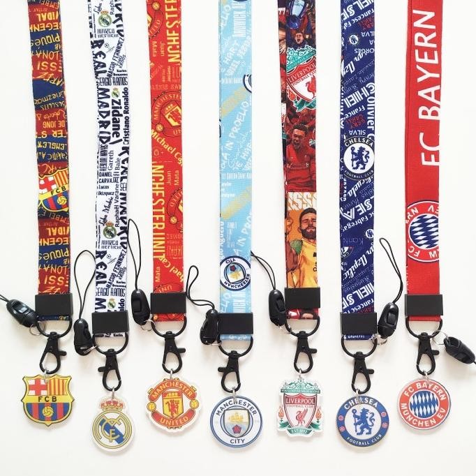 

Tali Kalung Lanyard Liga Klub Sepak Bola / Football Lanyard Strap murah