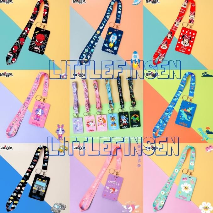 

Smiggle id card lanyard/smiggle name tag+tali/smiggle name tag murah