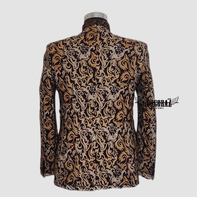 new  jas batik blazer batik pria keren slimfit modern chiangi gorgoraz murah