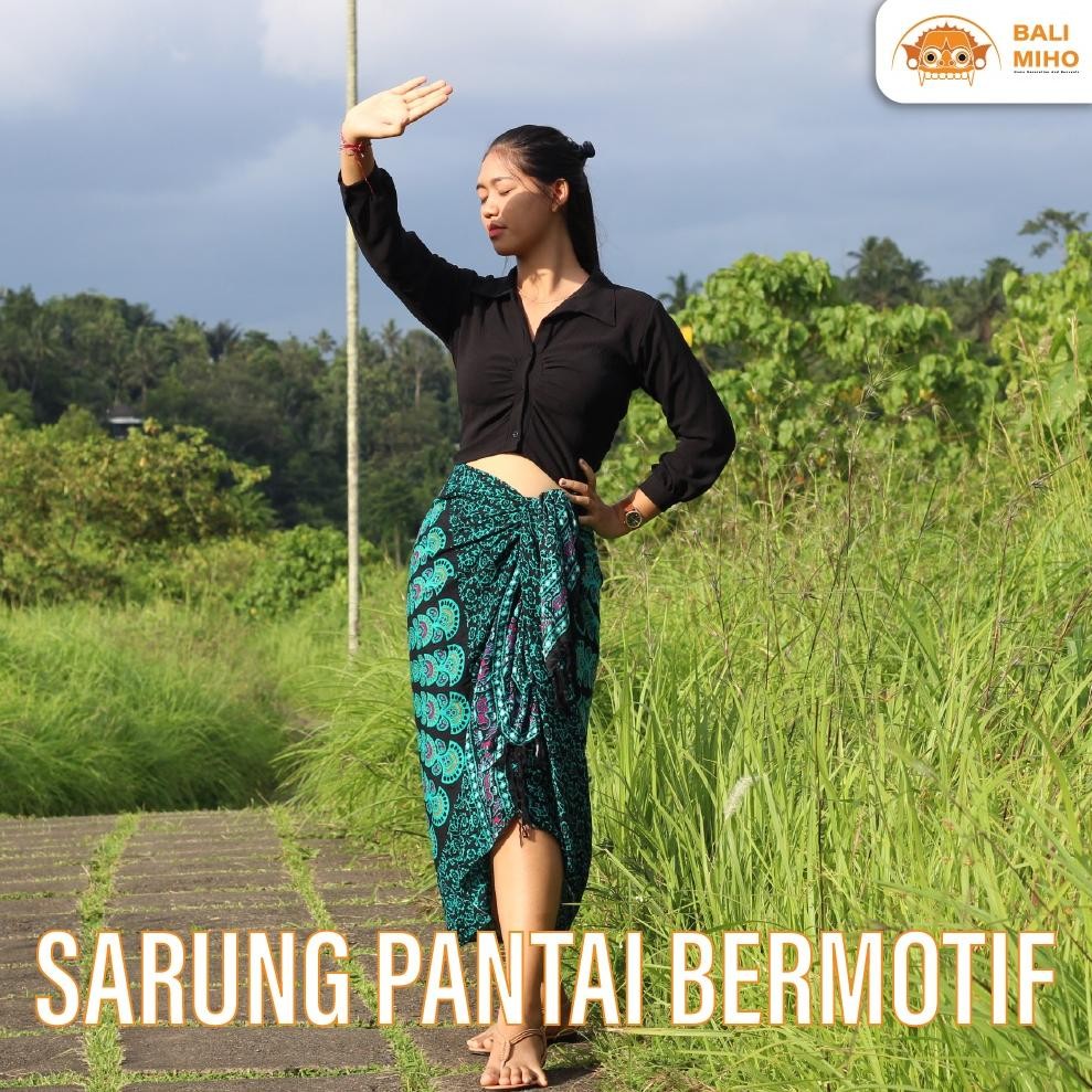 Living Sarung Pantai Bali/Sarong Pantai/Kamen Pantai/Kain Pantai/Kain Bali/Kain Batik/Beach Sarong -