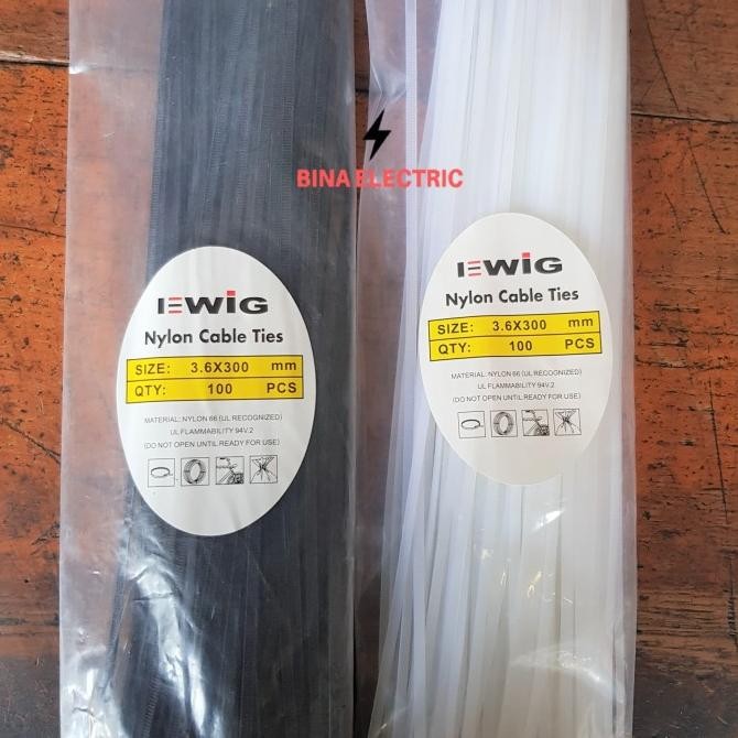 

Kabel Ties Ewig 3,6 x 300 mm 3.6 x 300 mm 30 Cm murah