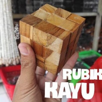 Living Rubik Kayu/Rubik Puzzle Kayu/Puzzle Kayu Kotak/Mainan Tradisional/Mainan Kayu/Asah Otak/Balok