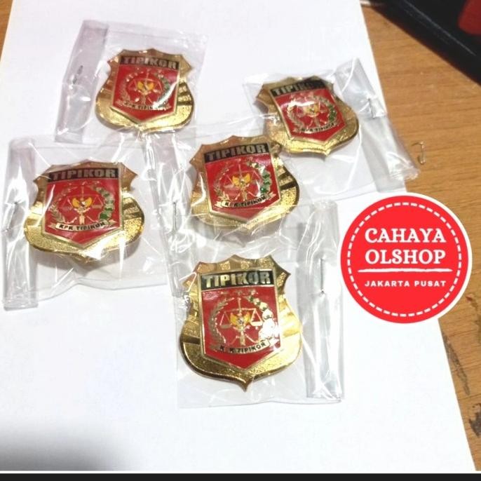 new  pin tipikor / lencana tipikor kpk murah