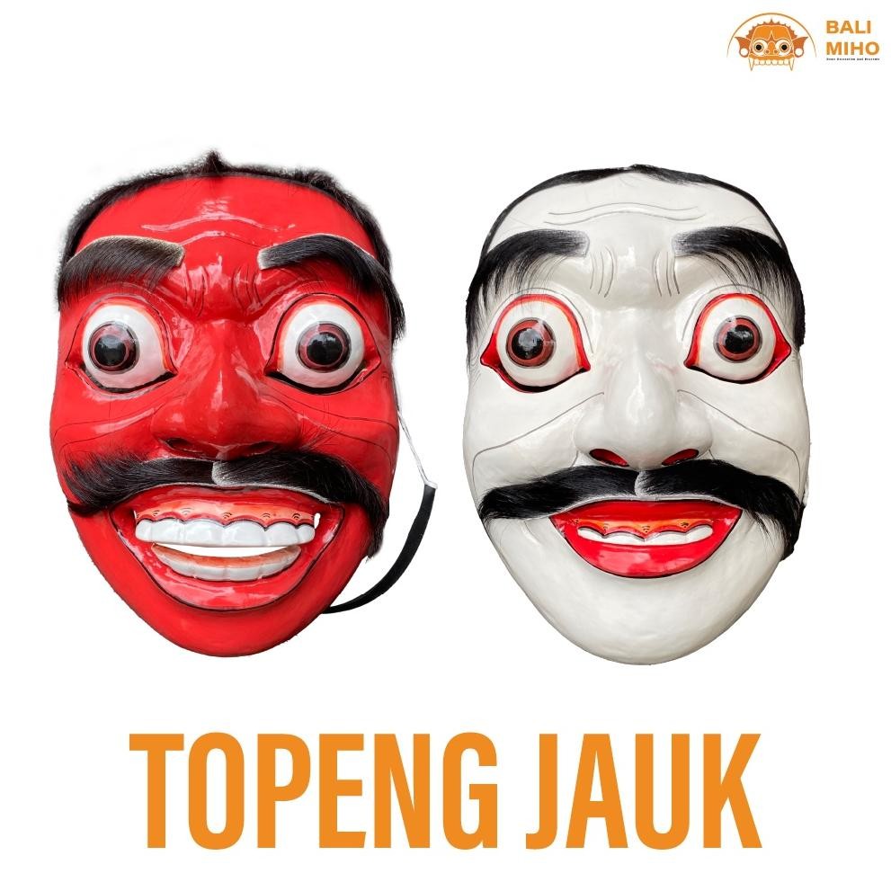 Living Topeng Jauk Keras - Jauk Manis - Topeng Bali - Topeng Tari Bali - Topeng Kayu - Topeng Khas B