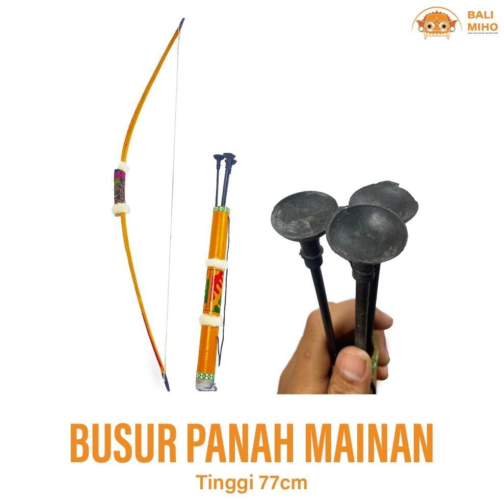 Living Mainan Busur Panah Kayu - Mainan Panah - Mainan Panah Memanah - Mainan Panah Tradisional - Se