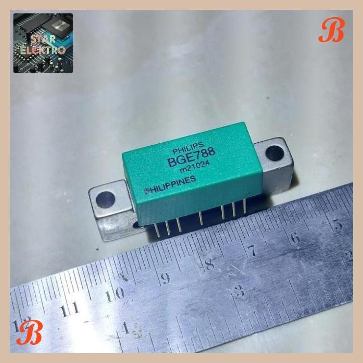 [SRE] BGE788 Philips Philippines BGE 788 Module Modul CATV RF 750MHz 12V 34dB Gain Push Pull IC Ampl